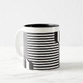 Razzle Dazzle Tweekleurige Koffiemok (Voorkant links)