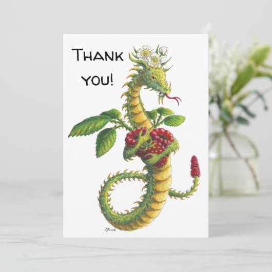 Razzler Dragon - Dank u wel Bedankkaart (Staand voorkant)