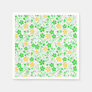 RB02.Reborn bloemen patroon gelaagd Servet