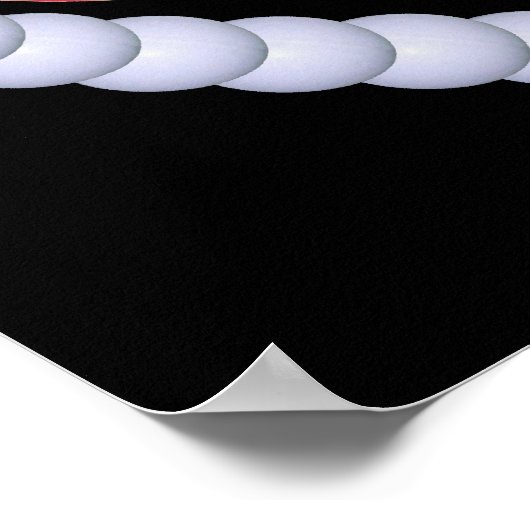 RB Ping Pong Paddle Heart Poster (Hoek)