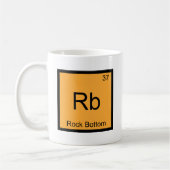 Rb - Rock Bottom Grappig Chemie Elementsymbool T Koffiemok (Links)