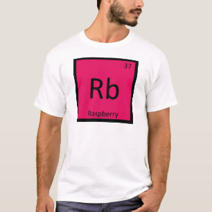Rb - Scheikunde Periodiek Systeem van framboos vru T-shirt