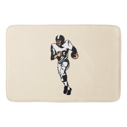 RB Voetbalspeler / Sportontwerp Badmat (Voorkant)