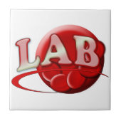 RBC LABORATOORY LOGO RED BLOOD CELLEN TEGELTJE (Voorkant)
