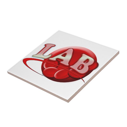 RBC LABORATOORY LOGO RED BLOOD CELLEN TEGELTJE (Zijkant)
