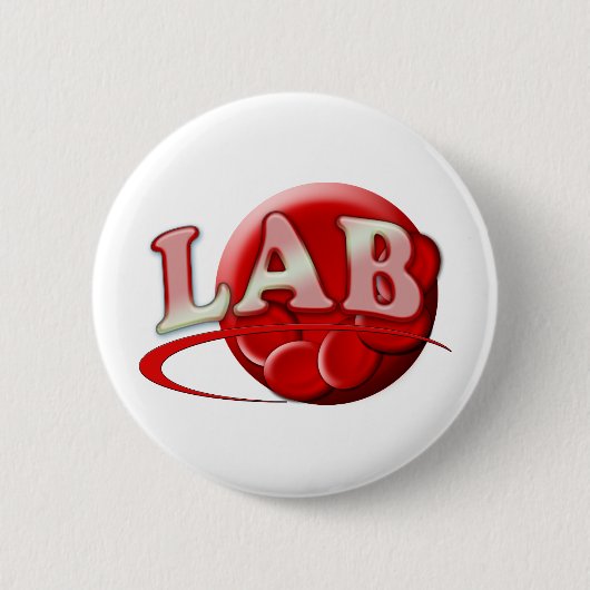 RBC MLT LABORATORIUMZWEEFSH LOGO - MEDISCH KLINISC RONDE BUTTON 5,7 CM (Voorkant)
