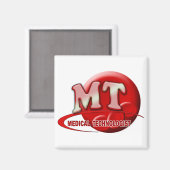 RBC MT LABORATORIUMSWOOSH LOGO - MEDISCHE TECH MAGNEET (Voorkant / Achterkant)