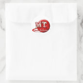 RBC MT LABORATORIUMSWOOSH LOGO - MEDISCHE TECH RONDE STICKER (Tas)