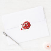 RBC MT LABORATORIUMSWOOSH LOGO - MEDISCHE TECH RONDE STICKER (Envelop)