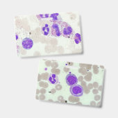 RBCs WBCs preparaat microscoop hematologie lab Badge (Voor- en achterkant)