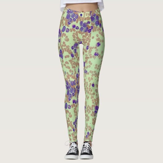 RBC's WBC's slide lab microscoop hematologie Leggings (Voorkant)