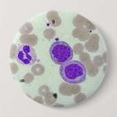 RBC's WBC's slide lab microscoop hematologie Ronde Button 4,0 Cm (Voorkant)