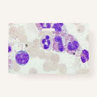 RBC's WBC's Slide Microscoop Hematologie Lab Badge