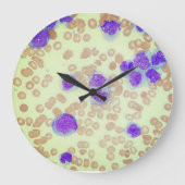 RBC's WBC's Slide Microscoop Hematologie Lab Grote Klok (Voorkant)