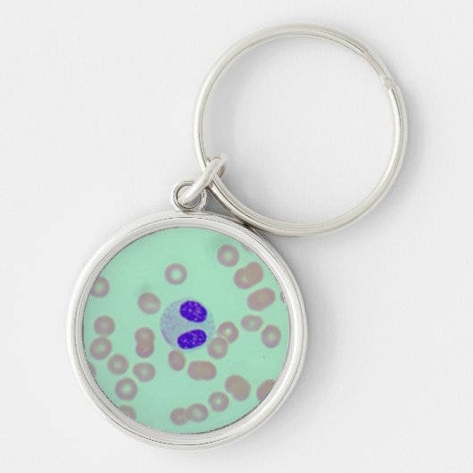 RBC's WBC's Slide Microscoop Hematologie Lab Sleutelhanger (Voorkant)
