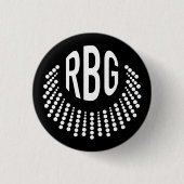 RBG Afgiftig Ketting | BUTTON | Zwart (Voorkant)