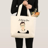 RBG-Canvas tas: Je beoordelen Grote Tote Bag (Voorkant (product))