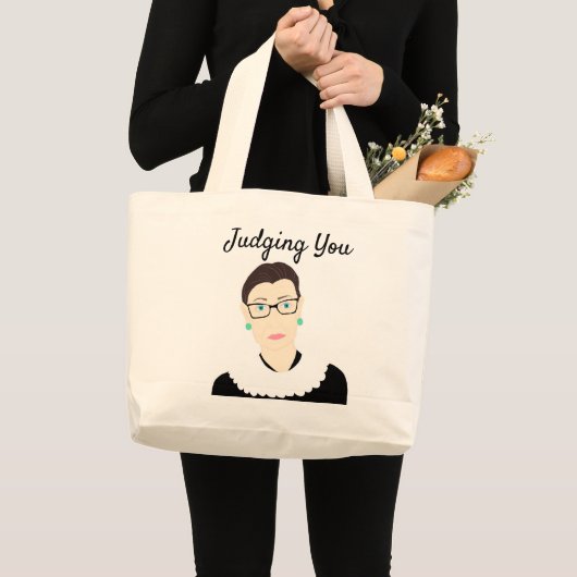RBG-Canvas tas: Je beoordelen Grote Tote Bag (Voorkant (product))