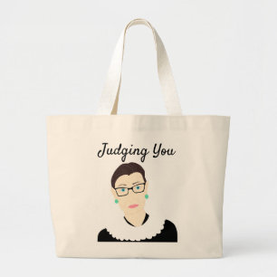 RBG-Canvas tas: Je beoordelen Grote Tote Bag