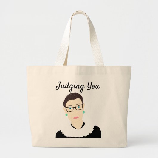 RBG-Canvas tas: Je beoordelen Grote Tote Bag (Voorkant)