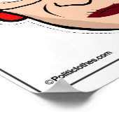 RBG Cartoon Cutout Face Masker Poster (Hoek)