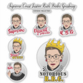 RBG-Cartoons Sticker (Voorkant)