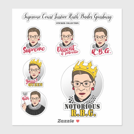 RBG-Cartoons Sticker (Vel)