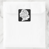 RBG citeert, citaat Ginsburg, Ruth Bader Ginsburg Vierkante Sticker (Tas)