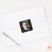 RBG citeert Ruth Bader Ginsburg Vierkante Sticker (Envelop)