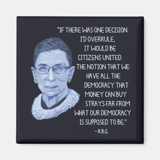 RBG Citizens United Magneet (Voorkant)