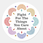 RBG Collar Mandala Sticker (Voorkant)