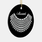 RBG Collar, Ruth Bader Ginsburg, I Dissent Keramisch Ornament (Rechts)