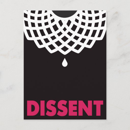 RBG Dissent-ansichtkaart Briefkaart (Voorkant)