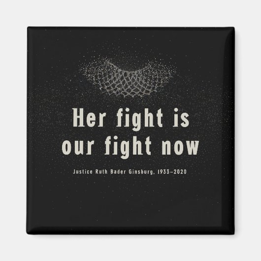 RBG: Haar strijd is nu ons gevecht. Magneet (Voorkant)