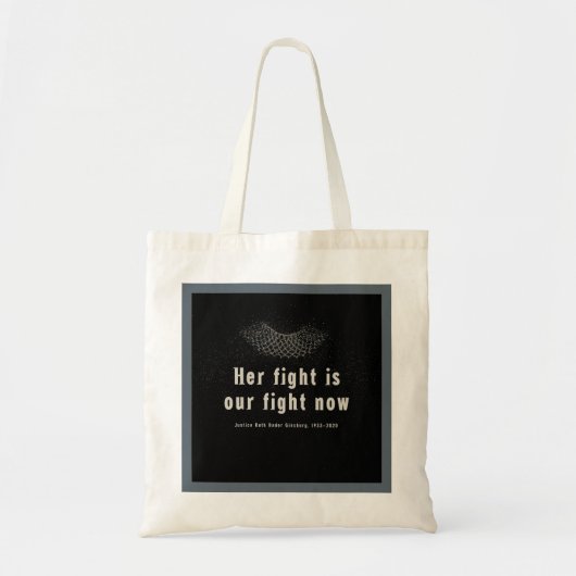 RBG: Haar strijd is nu ons gevecht. Tote Bag (Voorkant)