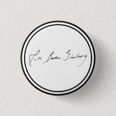 RBG-handtekening Ronde Button 3,2 Cm (Voorkant)