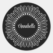 RBG I Dissent Collar, Ruth Bader Ginsburg Ronde Sticker (Voorkant)