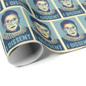 RBG Justice Ruth Bader Ginsburg I Dissent Gift Cadeaupapier (Rol Hoek)
