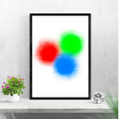 RBG-kleuren WallArt Poster