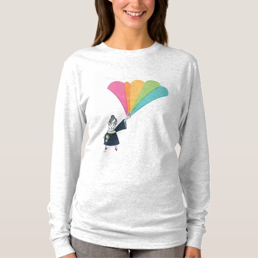 RBG lange hoes T-shirt (Voorkant)