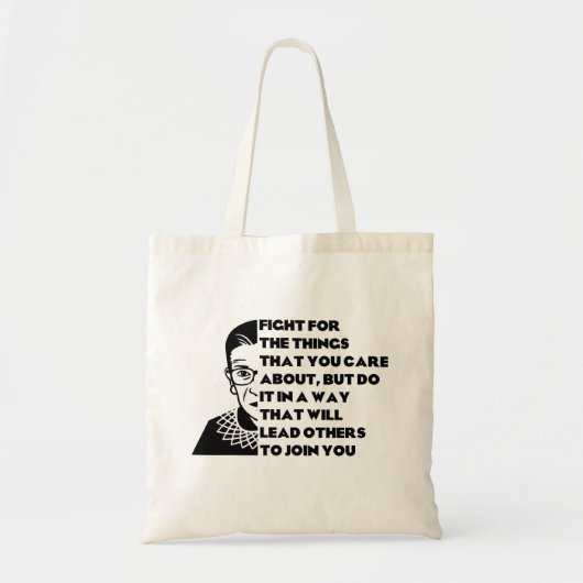RBG Leadership Quote Tote Bag (Voorkant)