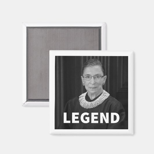 RBG "LEGEND" Magnet (Ruth Bader Ginsburg) (Voorkant / Achterkant)