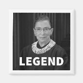 RBG "LEGEND" Magnet (Ruth Bader Ginsburg) (Voorkant)