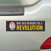 RBG / Moge haar herinnering een revolutie zijn Bumpersticker (Op auto)