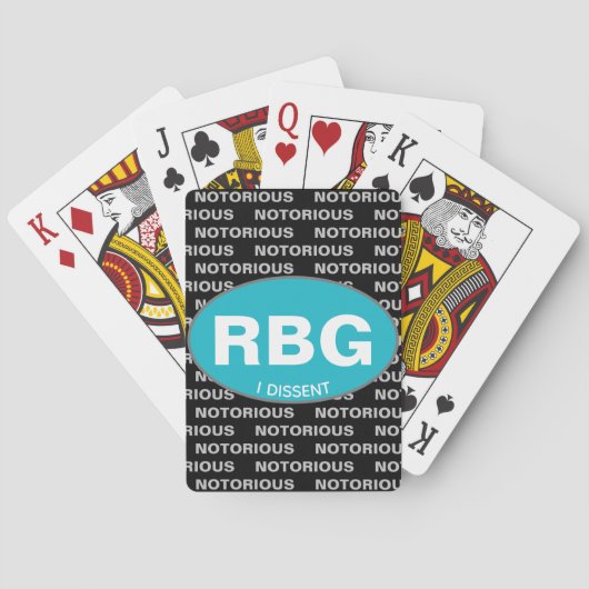 RBG Notorious I Dissing Custom Pokerkaarten (Achterkant)