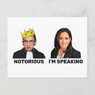 RBG Notorious Kamala Harris Ik spreek Briefkaart