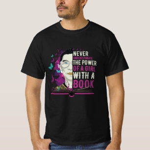 RBG onderschat meisjes nooit met een boek T-shirt