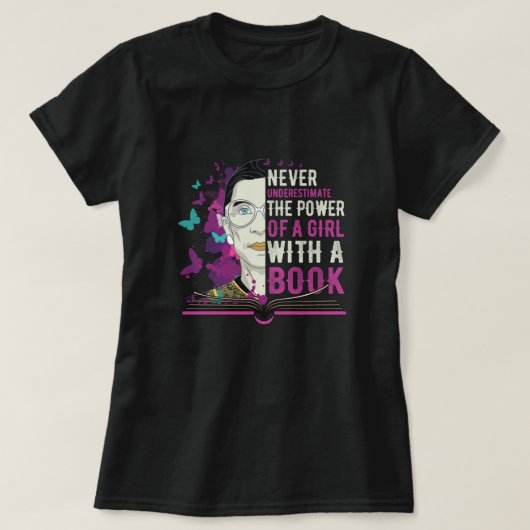 RBG - Opgeleide vrouwen veranderen de wereld T-shirt (Design voorkant)