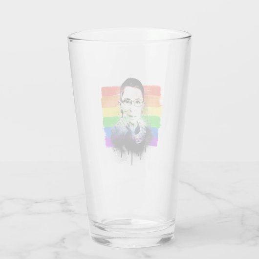RBG Pride Flag Graffiti Glas (Achterkant)