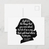 RBG Quotes, Ginsburg Quote, Ruth Bader Ginsburg Briefkaart (Voorkant / Achterkant)